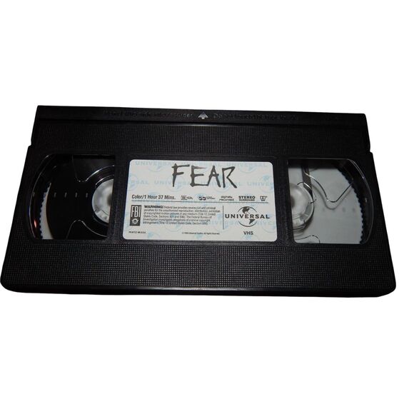 FEAR vintage VHS movie in original paper case Mark Wahlberg Reese Witherspoon - Picture 3 of 7